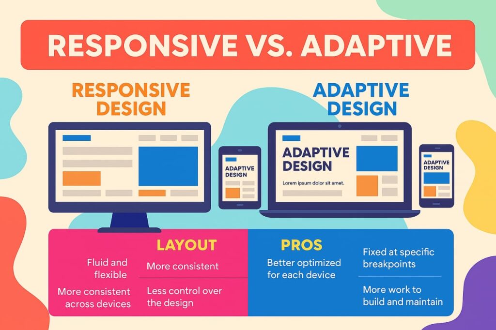 Responsive vs Adaptive Web Design