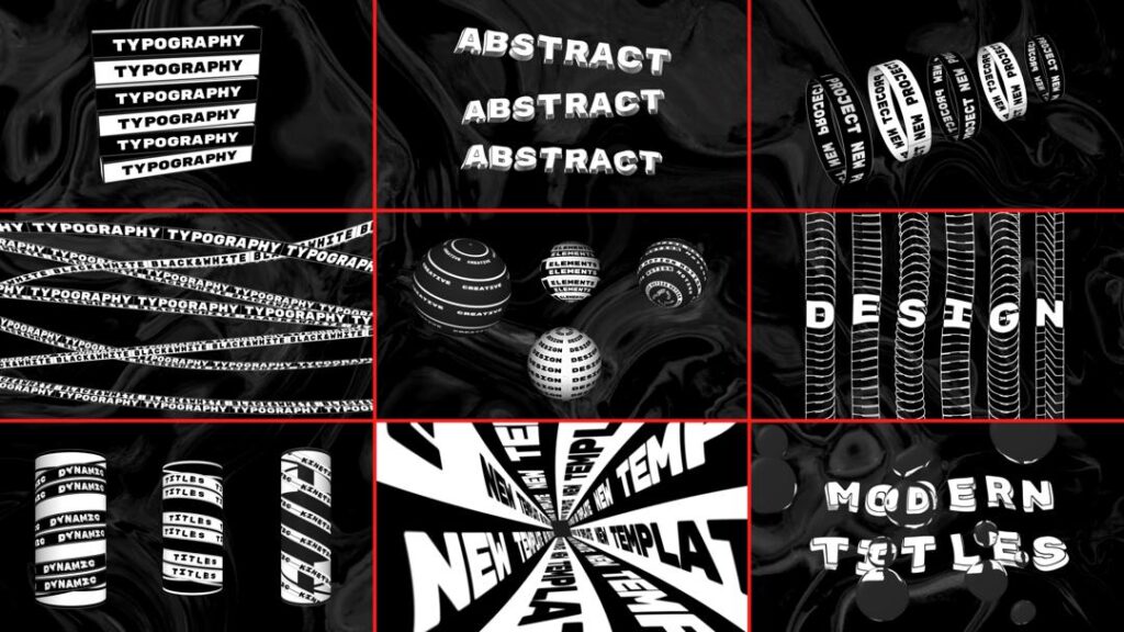 Abstract Modern Typography - Bozng