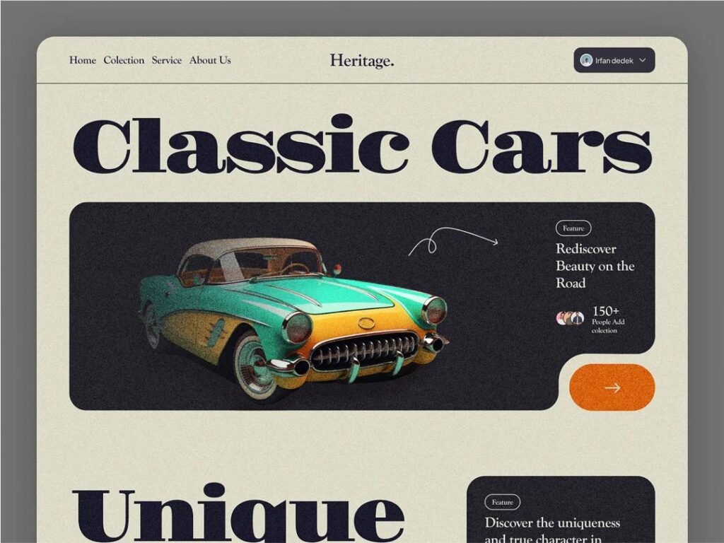 Vintage Web Design Example - Bozng